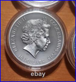 2 oz. Fine Silver 6-Coin Collection Norse Gods 2015/2016