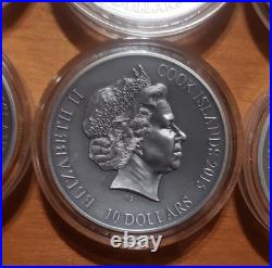 2 oz. Fine Silver 6-Coin Collection Norse Gods 2015/2016