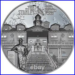2 oz Silver THE STANLEY MOST HAUNTED PLACES Coin 2023 Cook Islands