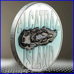 3 Troy OZ Silver Cook Islands 2023 Alcatraz Island 20 Dollars Coin