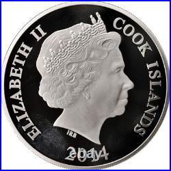 #49418 Coin, Cook Islands, Written Language, 10 Dollars, 2014, MS, Sil, ver