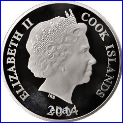 #49418 Coin, Cook Islands, Written Language, 10 Dollars, 2014, MS, Silv