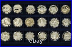 54 Various Silver Coins 1993-99 Cook Islands, San Marino, Tuvalu, (50587)