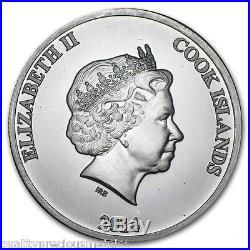 5 1 oz. 999 Fine Silver Rounds 2014 Cook Islands Silver Bounty Coin BU
