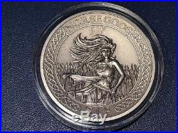 5 X Norse Gods High Relief 2 Oz Silver Coins 10$ Cook Islands 2016