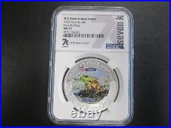 7K Metals U. S. State Animals Series MS70 Iowa Bullfrog NGC 2022 KEY COIN