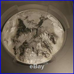 7 Summits Mt Everest 2017 Cook Island 5 Oz Silver Coin Pcgs Ms69