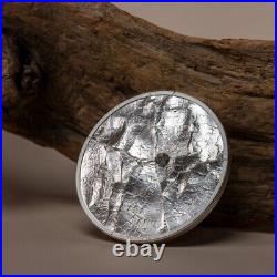 ABA PANU Meteorite Impacts 1 Oz Silver Coin 5$ Cook Islands 2022