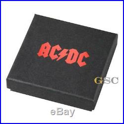 ACDC HIGHWAY TO HELL Vinyl Record 2$ 999 fine silver coin Cook Islands 2018