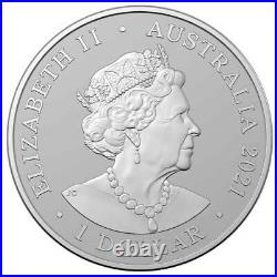 AC/DC 2021 Australia 1oz Silver Frosted BU Coin