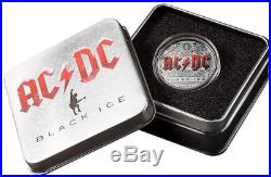 AC/DC BLACK ICE- 2018 $10 2 oz Pure Silver Smartminting Coin Cook Islands CIT