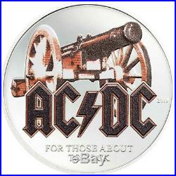 AC/DC FOR THOSE ABOUT TO ROCK Silver Proof coin 2019 Cook Islands