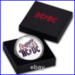 AC/DC Silver Proof Coin 1/2 Oz FOR THOSE ABOUT TO ROCK 2019 Cook Islands $2