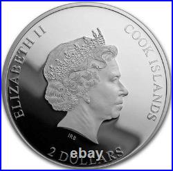 AC/DC Silver Proof Coin 1/2 Oz FOR THOSE ABOUT TO ROCK 2019 Cook Islands $2