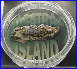 ALCATRAZ ISLAND 3 Oz Silver Coin $20 Cook Islands 2023