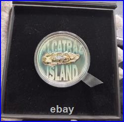 ALCATRAZ ISLAND 3 Oz Silver Coin $20 Cook Islands 2023