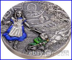 ALICE IN WONDERLAND Fairy Tales 3 Oz Silver Coin 20$ Cook Islands 2023
