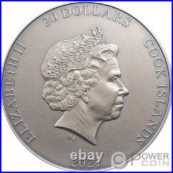 AMATERASU Gods Of The World 3 Oz Silver Coin $20 Cook Islands 2021