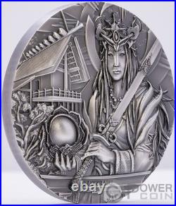 AMATERASU Gods Of The World 3 Oz Silver Coin $20 Cook Islands 2021