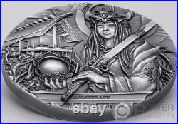 AMATERASU Gods Of The World 3 Oz Silver Coin $20 Cook Islands 2021