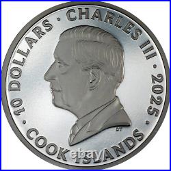 ANCHOR ROUGH STORMS Journey 2 Oz Silver Coin 10$ Cook Islands 2025