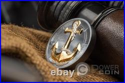 ANCHOR ROUGH STORMS Journey 2 Oz Silver Coin 10$ Cook Islands 2025