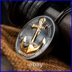 ANCHOR ROUGH STORMS Journey 2 Oz Silver Coin 10$ Cook Islands 2025