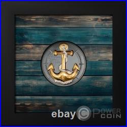 ANCHOR ROUGH STORMS Journey 2 Oz Silver Coin 10$ Cook Islands 2025