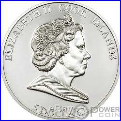 ANTEATER Endangered Wildlife Silver Coin 5$ Cook Islands 2009
