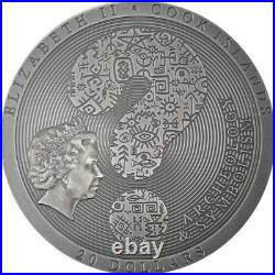 ANTIKYTHERA MECHANISM Archeology Symbolism Antiqued Gilded 3 Oz Silver Coin