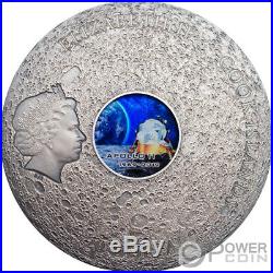 APOLLO 11 Moon Meteorites 3 Oz Silver Coin 20$ Cook Islands 2019