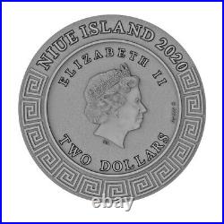 APOLLO God series 2$ silver coin 2Oz. 999 fine silver Niue Island 2020