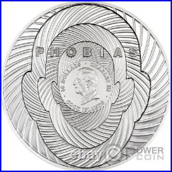 ARACHNOPHOBIA Phobias Spider 2 Oz Silver Coin 10$ Cook Islands 2025