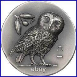 ATHENA’S OWL 2021 Cook Islands 1oz ultra high relief silver coin