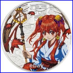 AUTUMN Manga 1 Oz Silver Coin $5 Cook Islands 2022