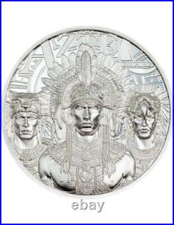 AZTEC EMPIRE 1 Oz Silver Coin 5$ Cook Islands 2025