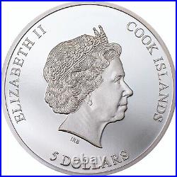 Aba panu meteorite 1 oz silver coin Cook Islands 2022