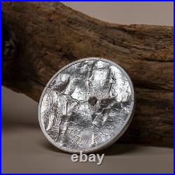 Aba panu meteorite 1 oz silver coin Cook Islands 2022