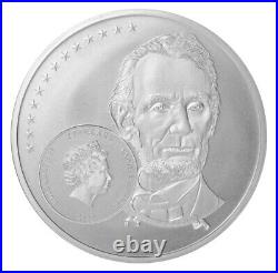 Abraham Lincoln WRESTLER 1/2 Oz Silver Coin 2$ Cook Islands 2022 MS70