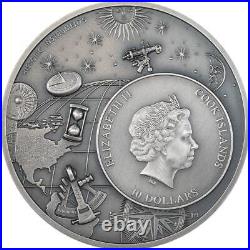 Astrolabe Historic Instruments 2023 $2 oz Silver Antique Coin Cook Islands