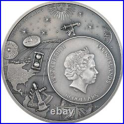 Astrolabe Historic Instruments 2 oz Silver Coin 10$ Cook Islands 2023