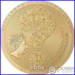 BACTRIAN CYBELE DISK Gilded Archeology 3 Oz Silver Coin 20$ Cook Islands 2021