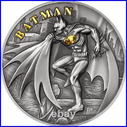 BATMAN 2 oz Silver Coin 10$ Cook Islands 2021