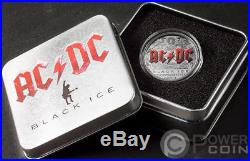 BLACK ICE 10th Anniversary ACDC 2 Oz Silver Coin 10$ Cook Islands 2018