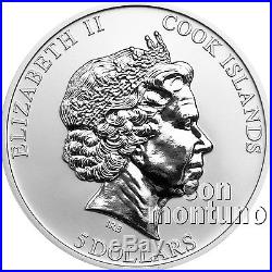 BLACK SQUIRREL Reverse Proof Silver Coin in BOX + COA 2013 Cook Islands $5