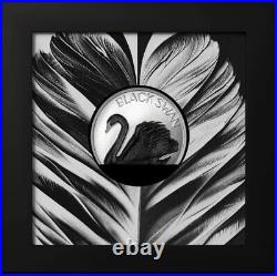 BLACK SWAN 2 Oz Silver Coin $10 Cook Islands 2023