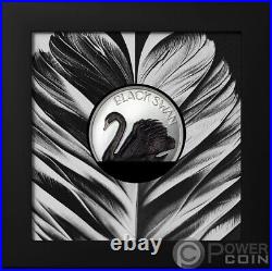 BLACK SWAN 2 Oz Silver Coin 10$ Cook Islands 2023