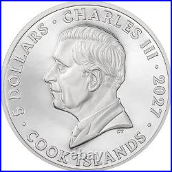 BORN FOR SPEED Sailfish 1 Oz Silver Coin 5$ Cook Islands 2027