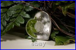 BUTTERFLY Brilliant Love Heart 20 Grams Silver Coin 5$ Cook Islands 2023 BUTTERFLY Brilliant Love Heart 20 Grams Silver Coin 5$ Cook Islands 2023