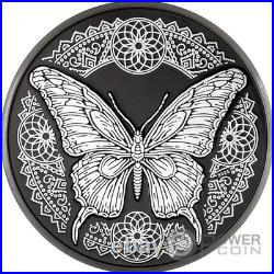 BUTTERFLY Nano Shine 1 Oz Silver Coin 5$ Cook Islands 2025